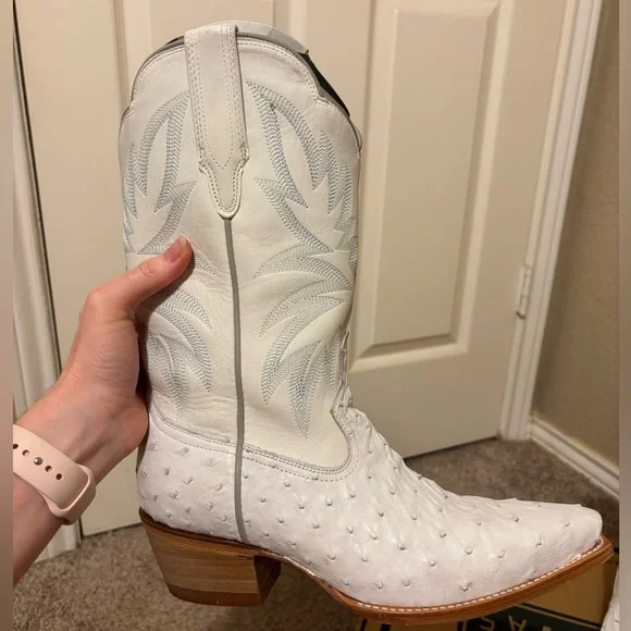 Tecovas The Sadie Snow Ostrich Size 9 - Picture 4 of 12